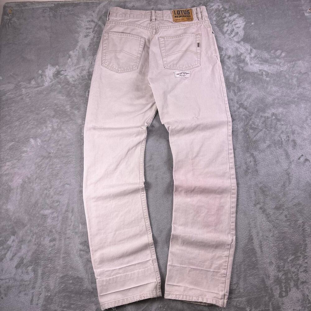Lotus Jeans 808 Acik Krem Limited Edition Men’s 32x34 {29/32.5} Cream Button Fly